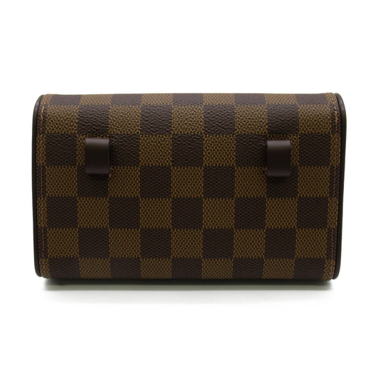LOUIS VUITTON Pochette Florentine Brown Damier PVC coated canvas Clutch