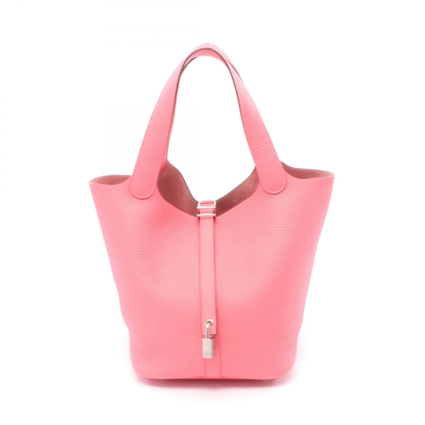 Hermes Picotin Pink Leather Handbag ( )