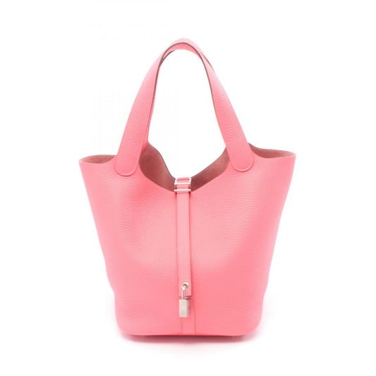 Hermes Picotin Pink Leather Handbag ( )