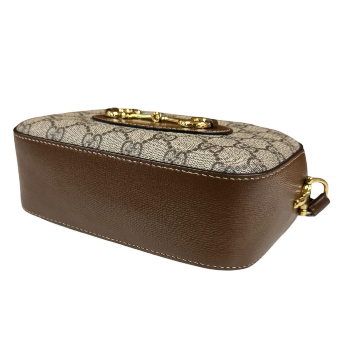 Gucci Horsebit Brown Gg Supreme Shoulder Bag ( )