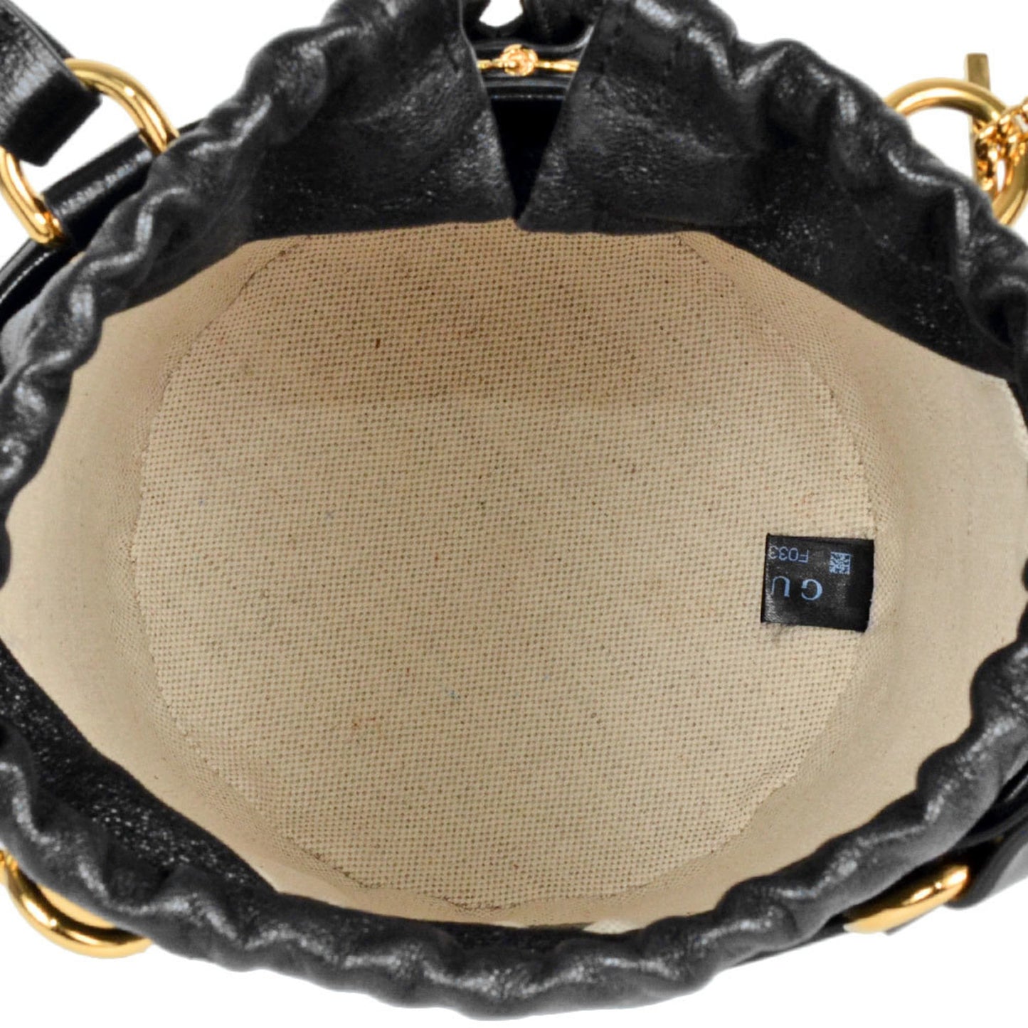 Gucci Black Leather Handbag Shoulder Bag ( )