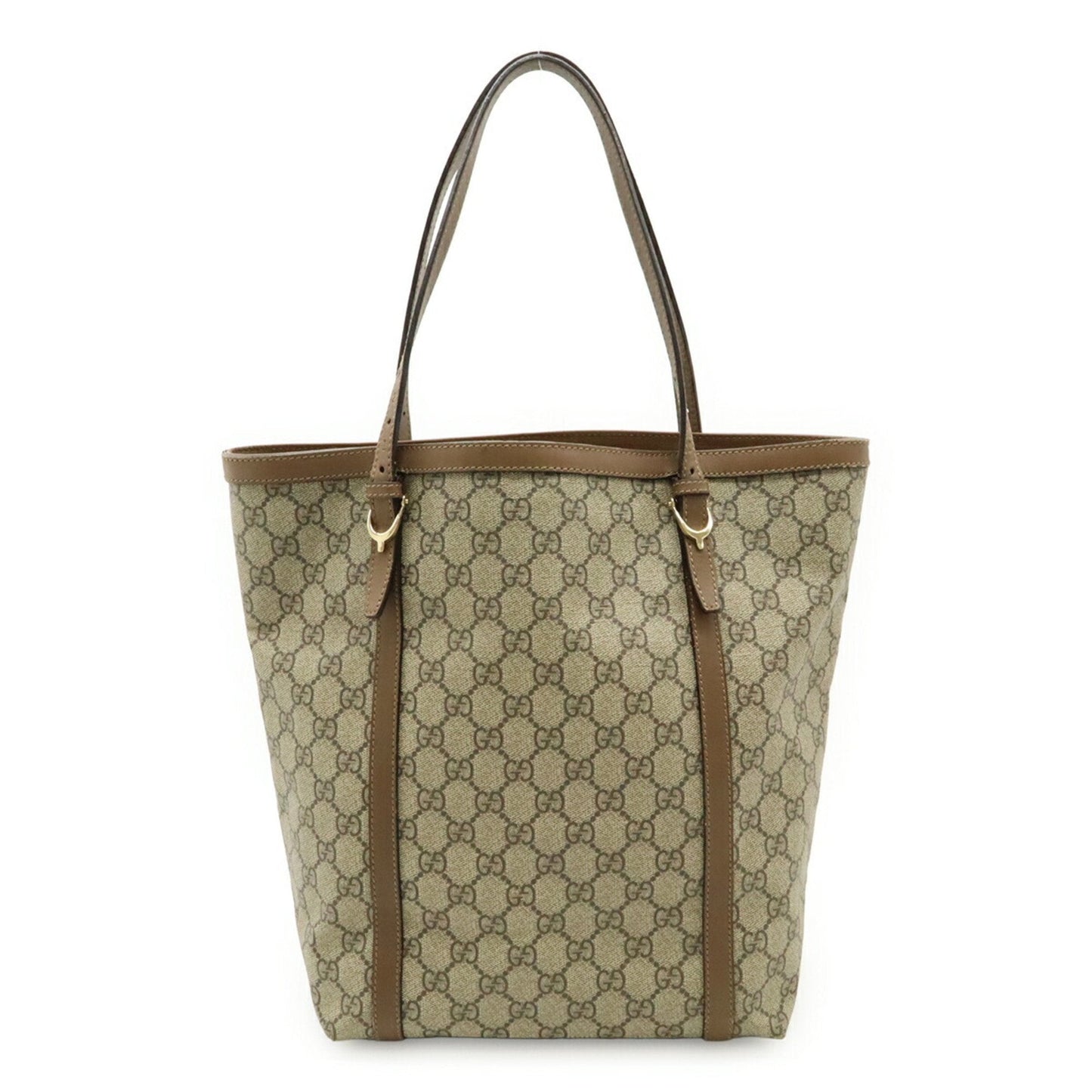 Gucci Brown Khaki Gg Supreme Shoulder Bag Tote Bag ( )