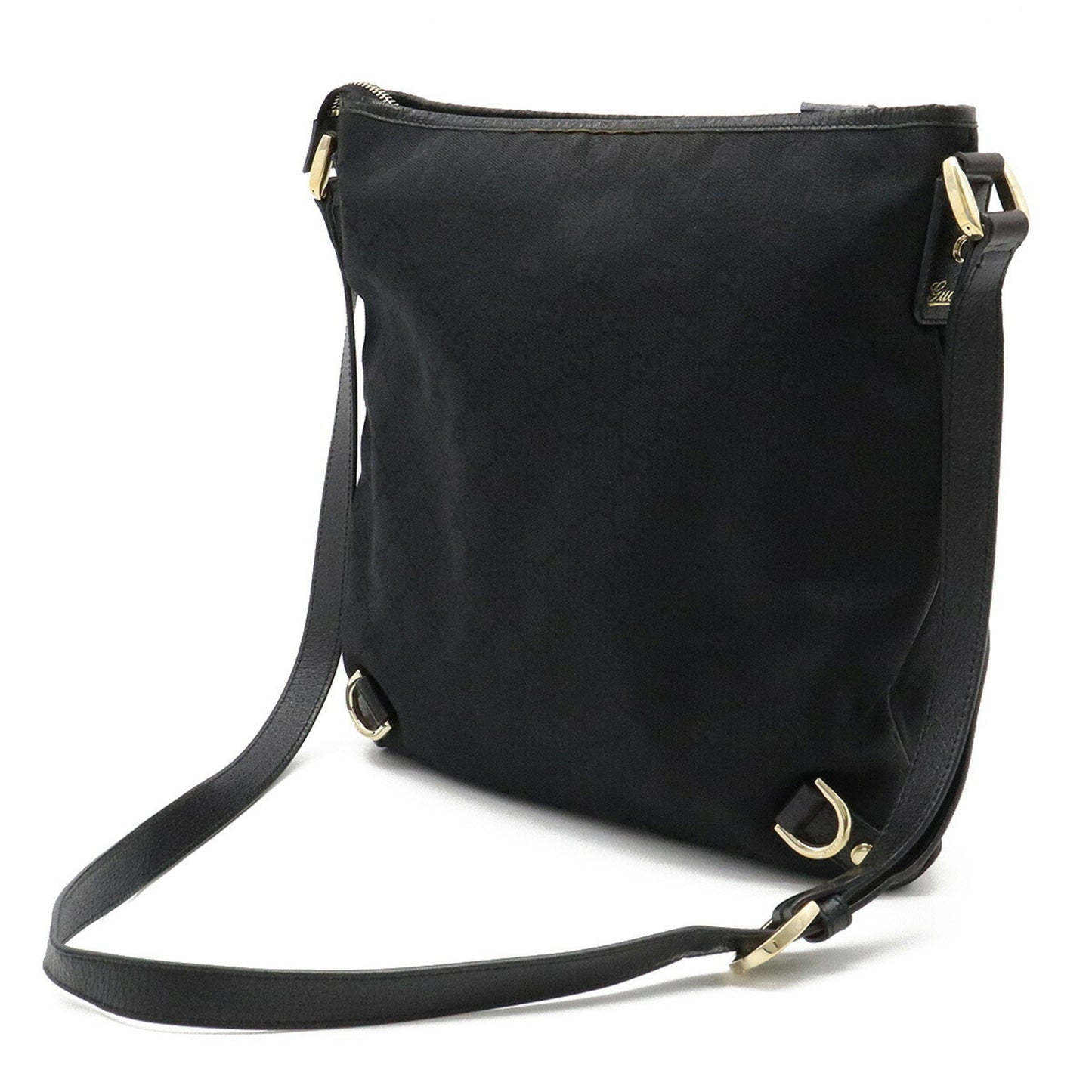 Gucci Leather Canvas Shoulder Bag