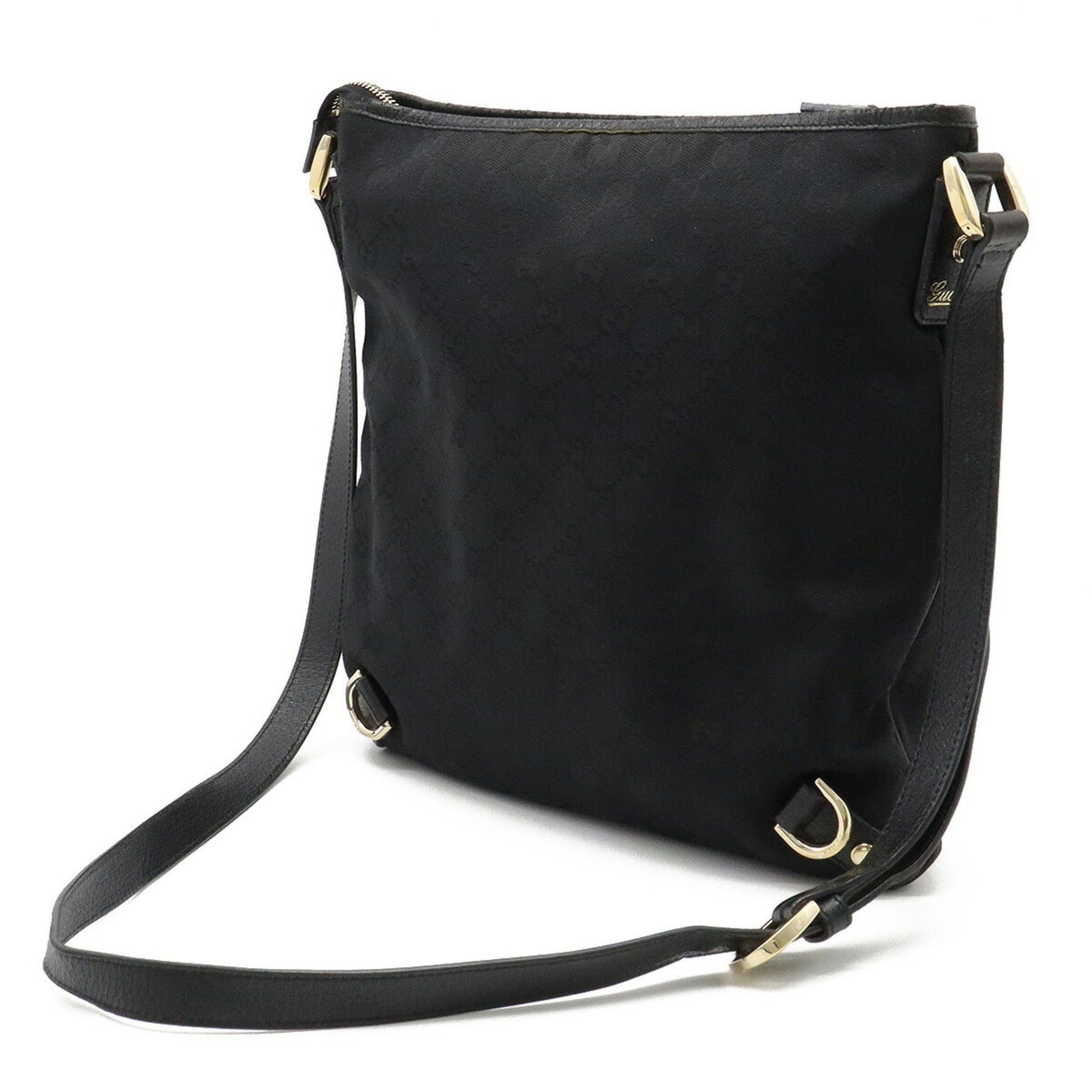 Gucci Leather Canvas Shoulder Bag