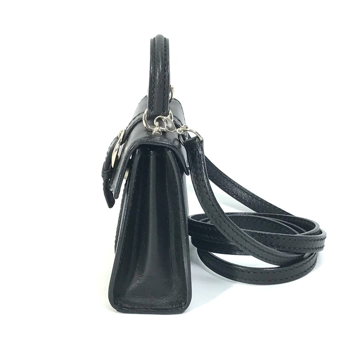 Gucci Black Leather Shoulder Bag ( )