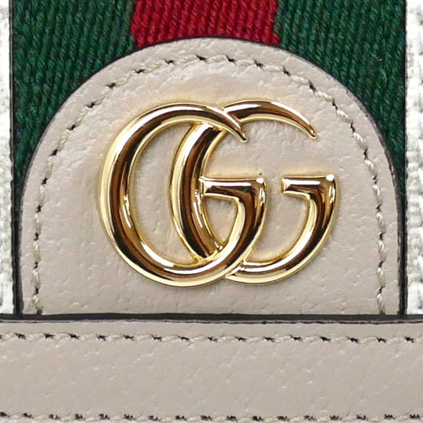 Gucci Beige White Gg Supreme Canvas Leather Wallet (Bi-Fold) ( )