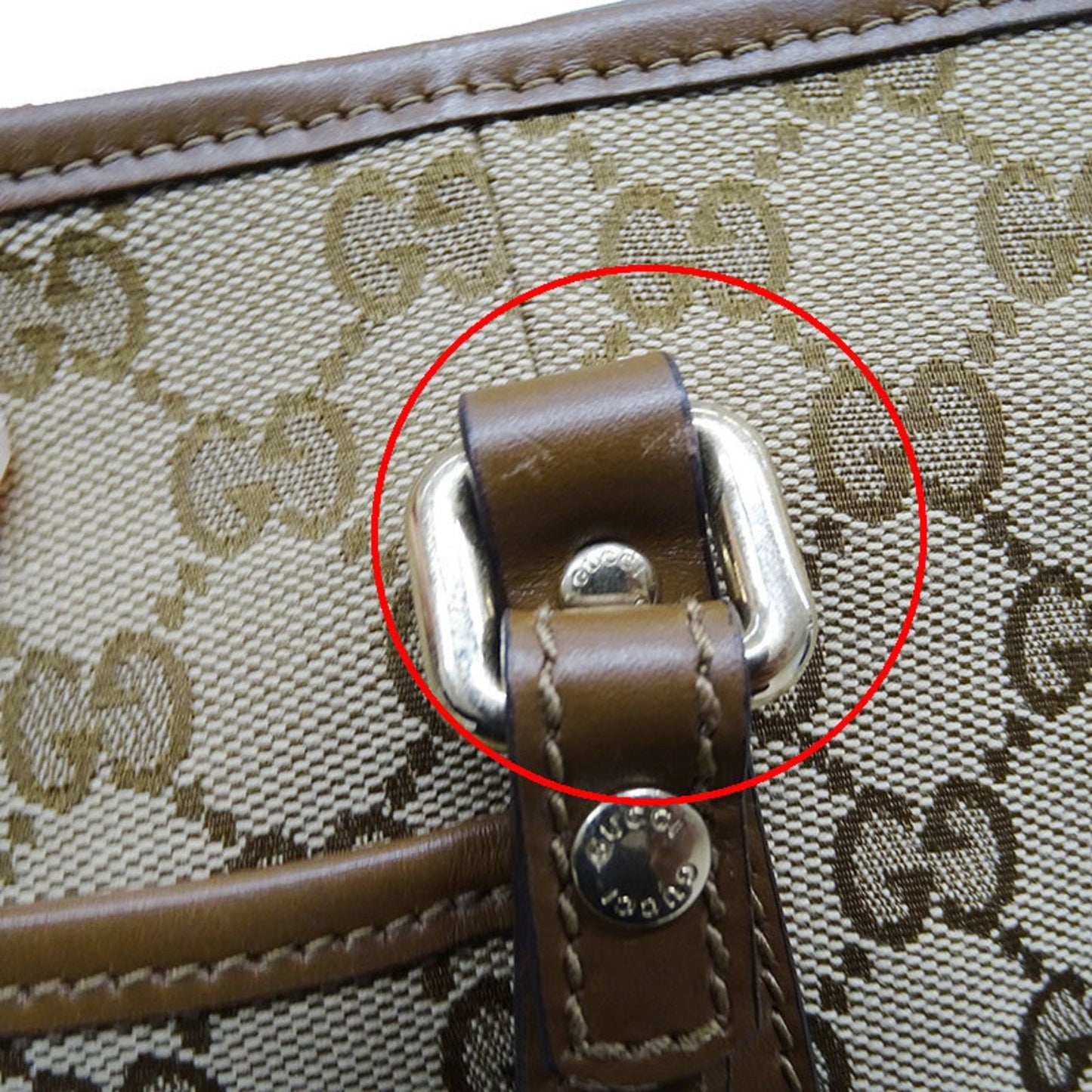 Gucci Brown Gg Canvas Handbag Shoulder Bag ( )