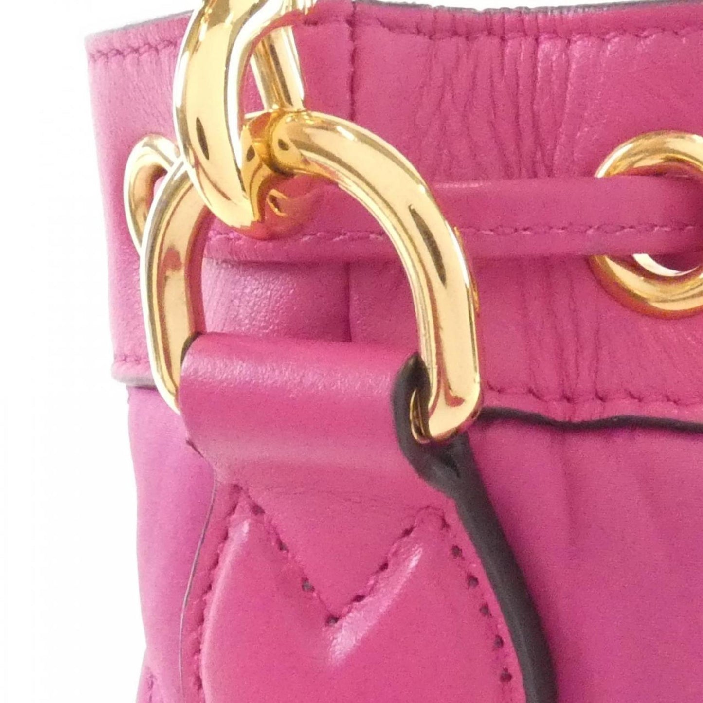 Gucci Pink Nylon Leather Shoulder Bag ( )