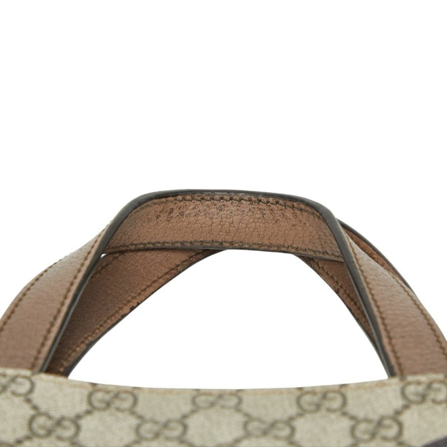 Gucci Beige Multi-Color Pvc Leather Shoulder Bag Tote Bag ( )