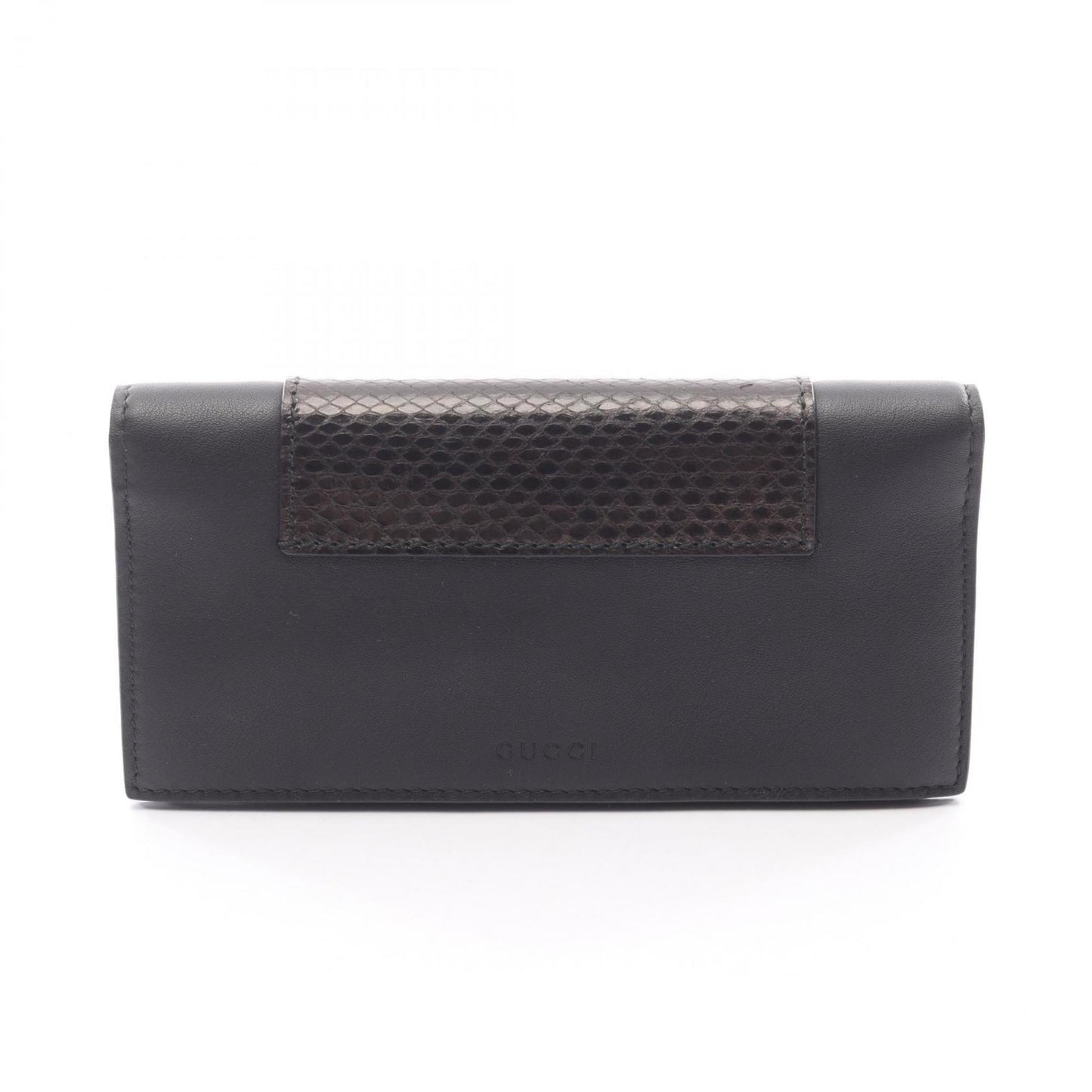 Gucci Black Leather Long Wallet (Bi-Fold) ( )
