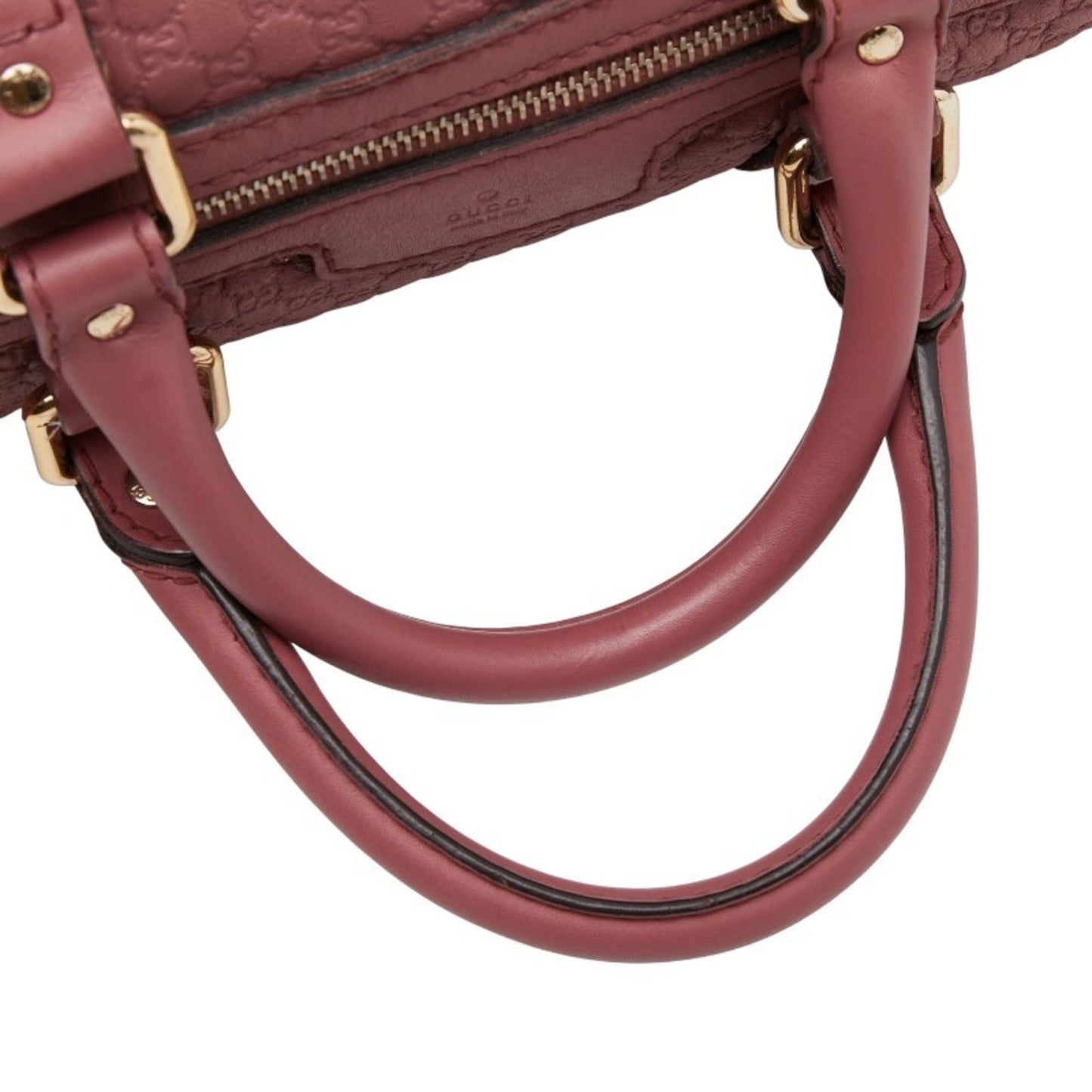 Gucci Pink Leather Boston Bag Shoulder Bag ( )