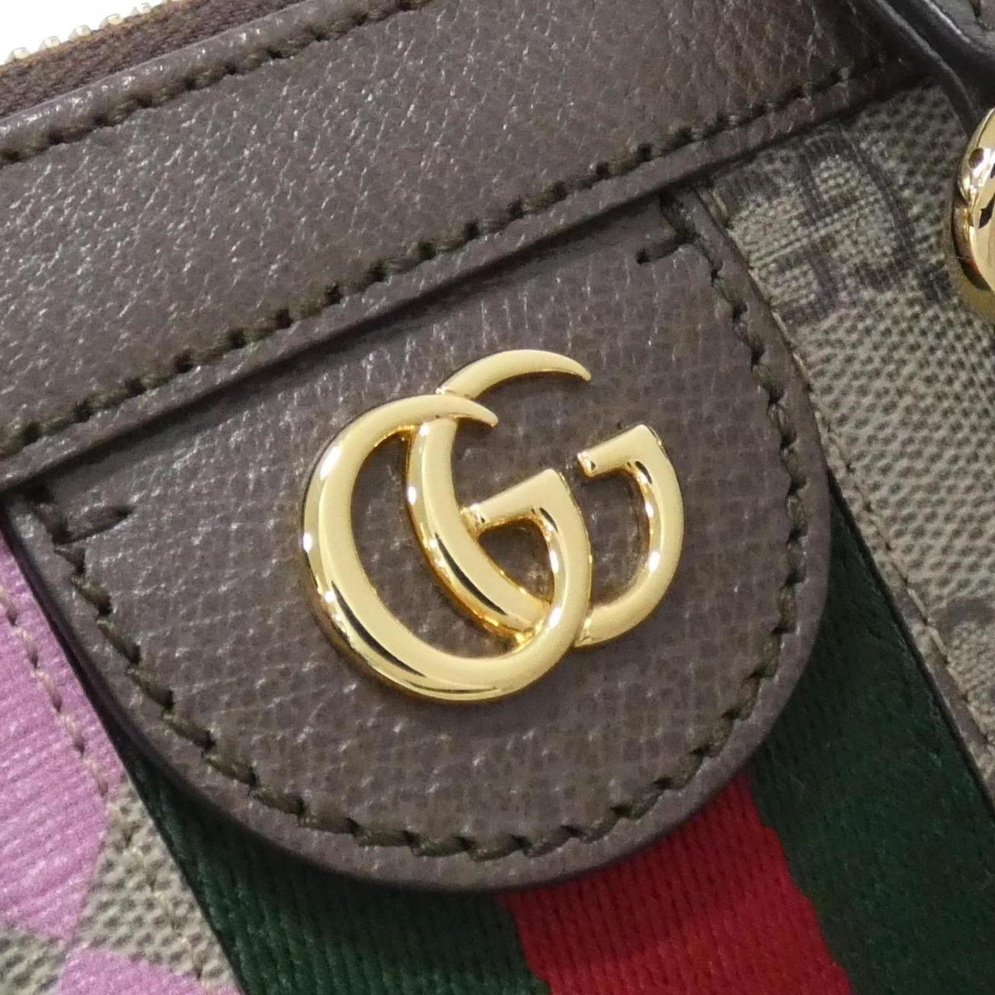 Gucci Beige Brown Multi-Color Gg Supreme Leather Handbag ( )