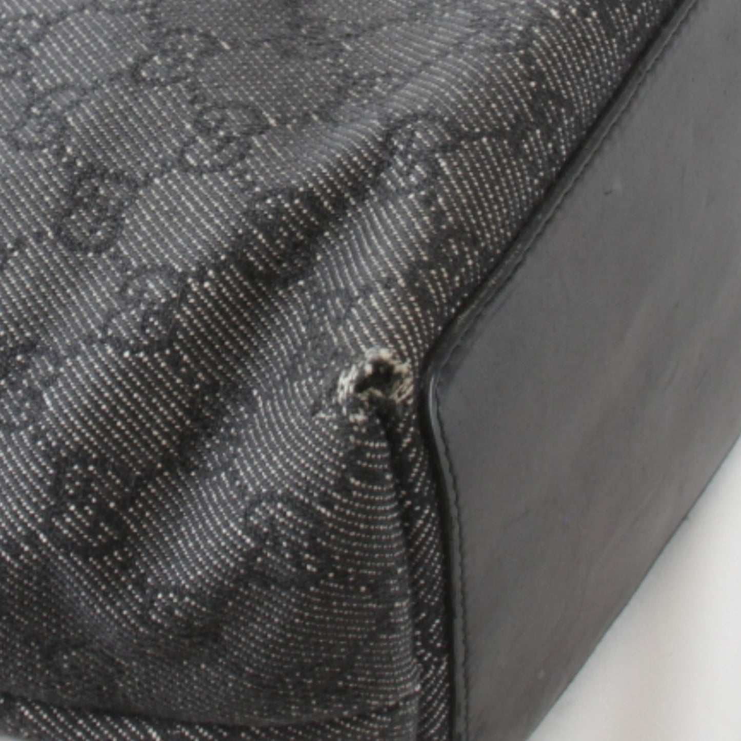 Gucci Black Gg Canvas Tote Bag ( )