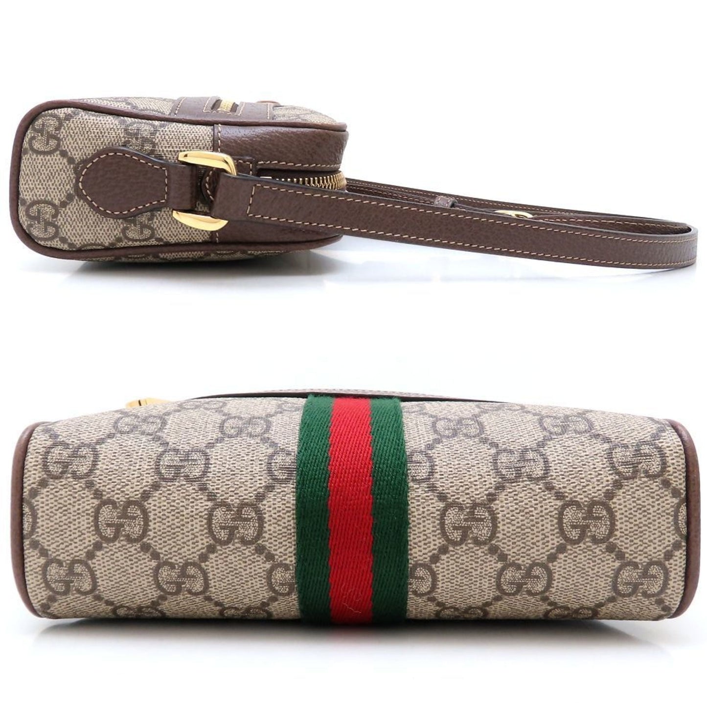 Gucci Beige Gg Supreme Leather Shoulder Bag ( )