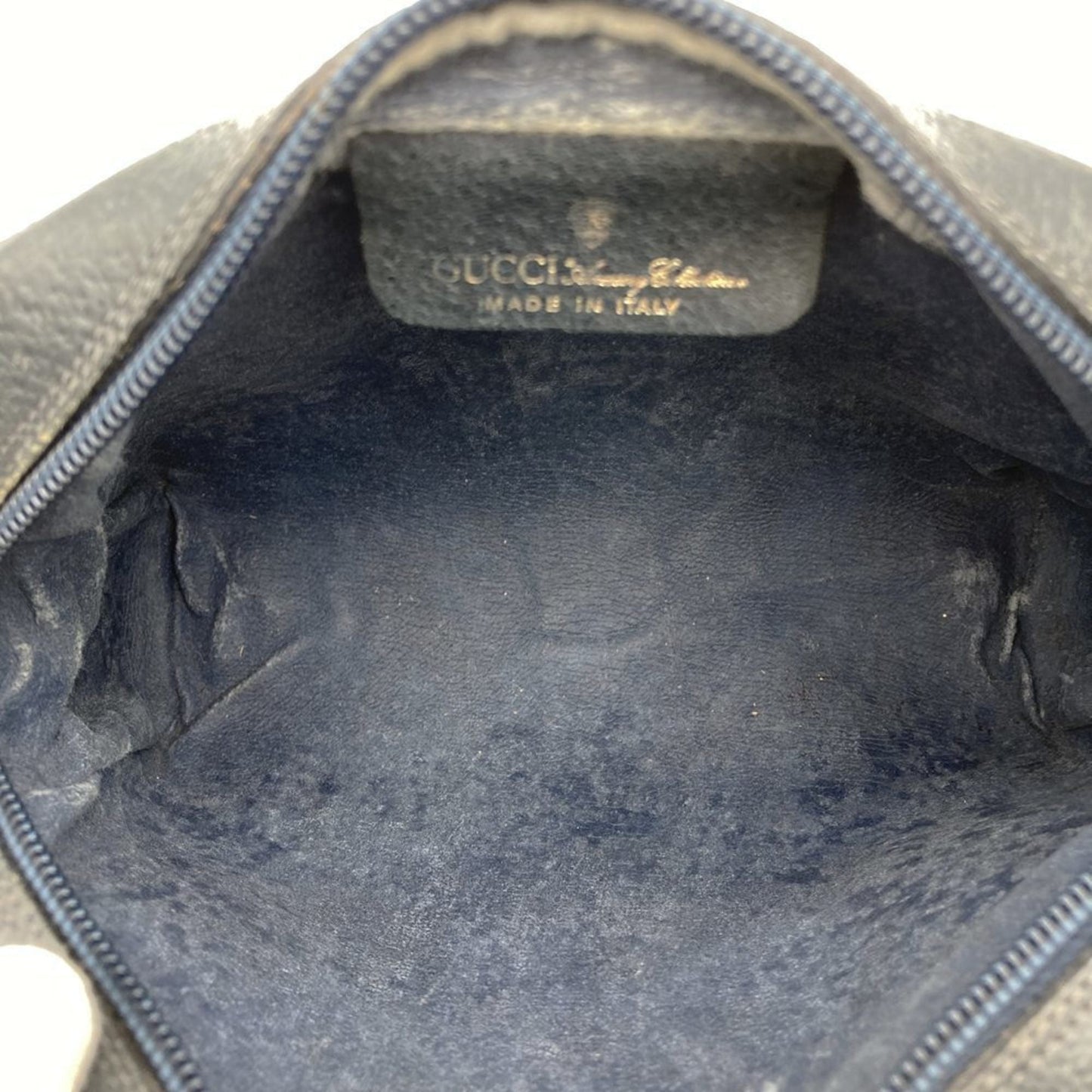 Gucci Navy Gg Supreme Clutch Bag Pouch ( )