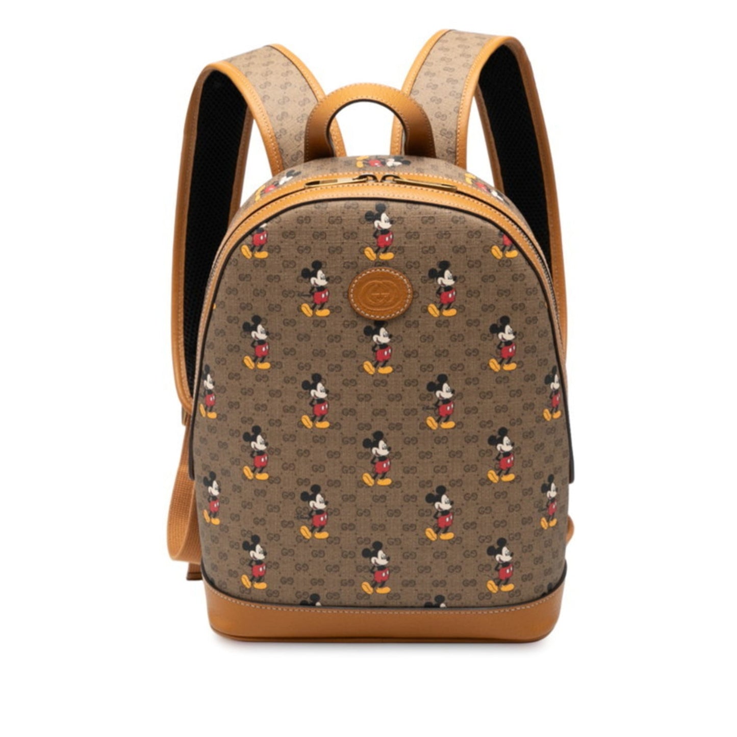 Gucci Brown Multi-Color Pvc Leather Backpack ( )
