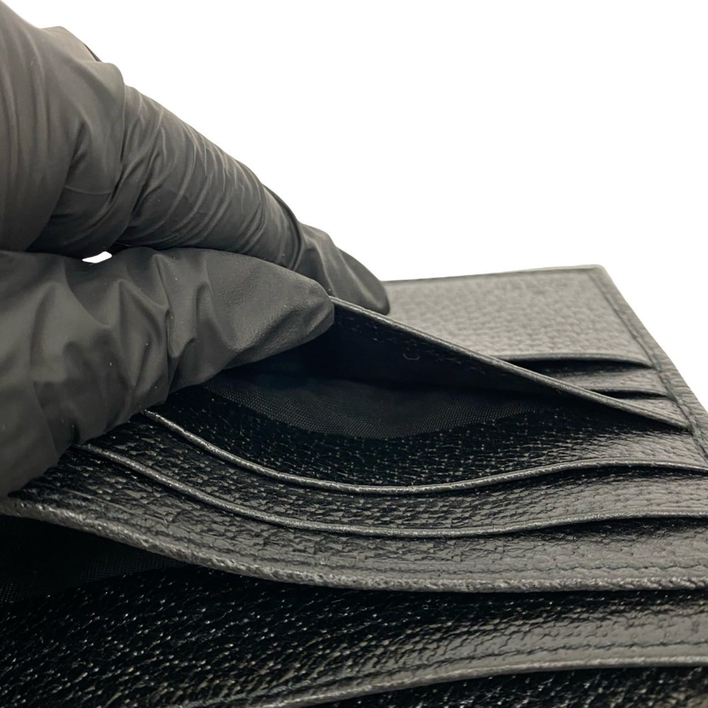 Gucci Black Canvas Leather Wallet (Bi-Fold) ( )