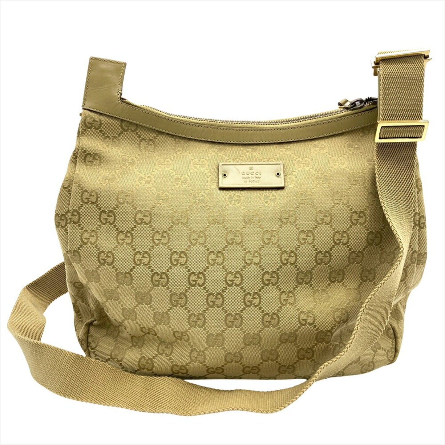 Gucci Gg Canvas Khaki Gg Canvas Shoulder Bag ( )