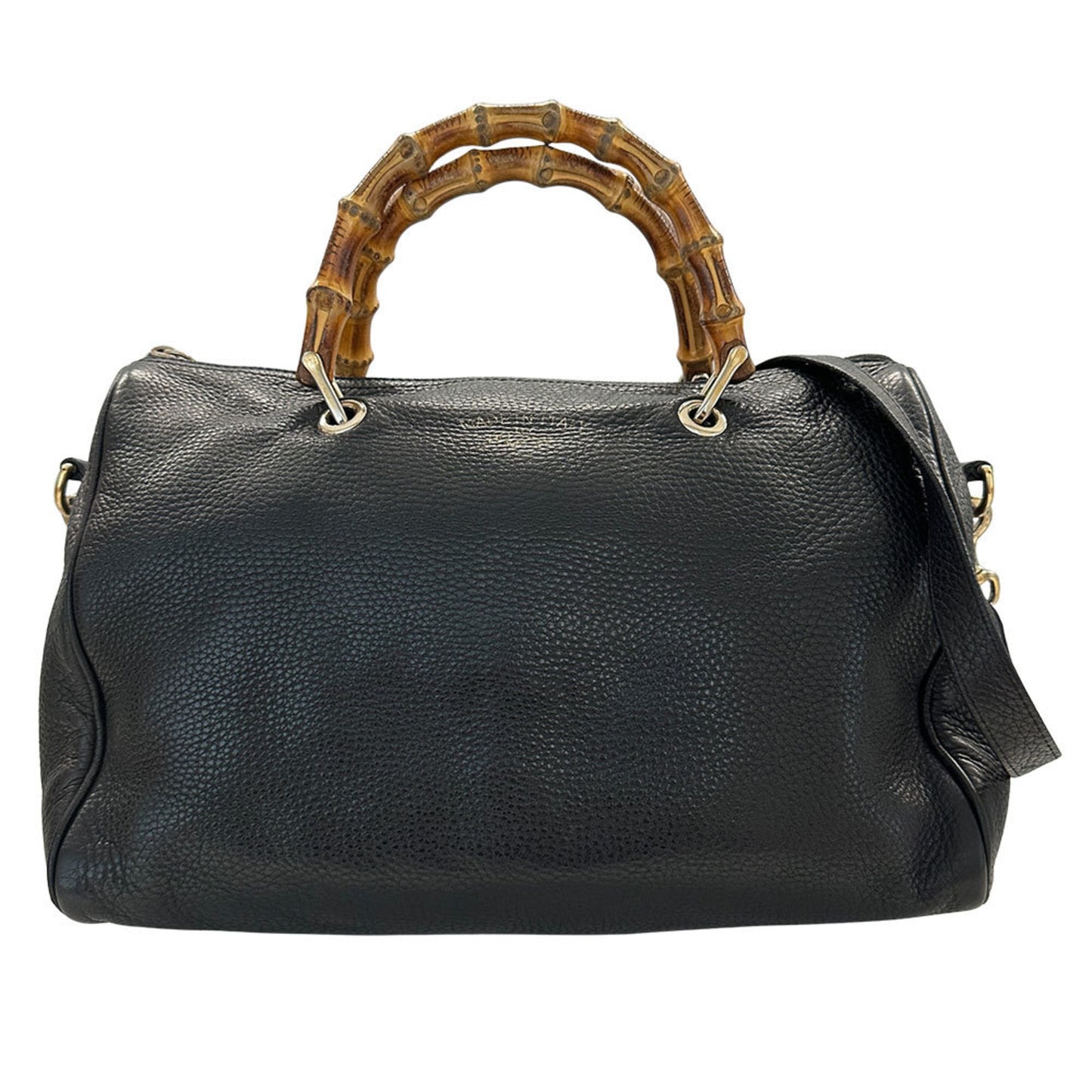 Gucci Black Leather Handbag Shoulder Bag ( )