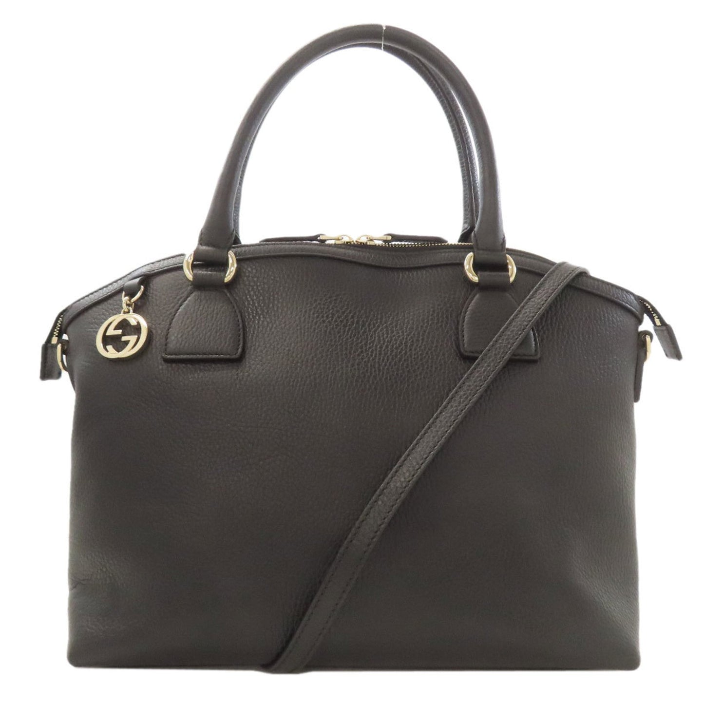 Gucci Black Leather Handbag ( )