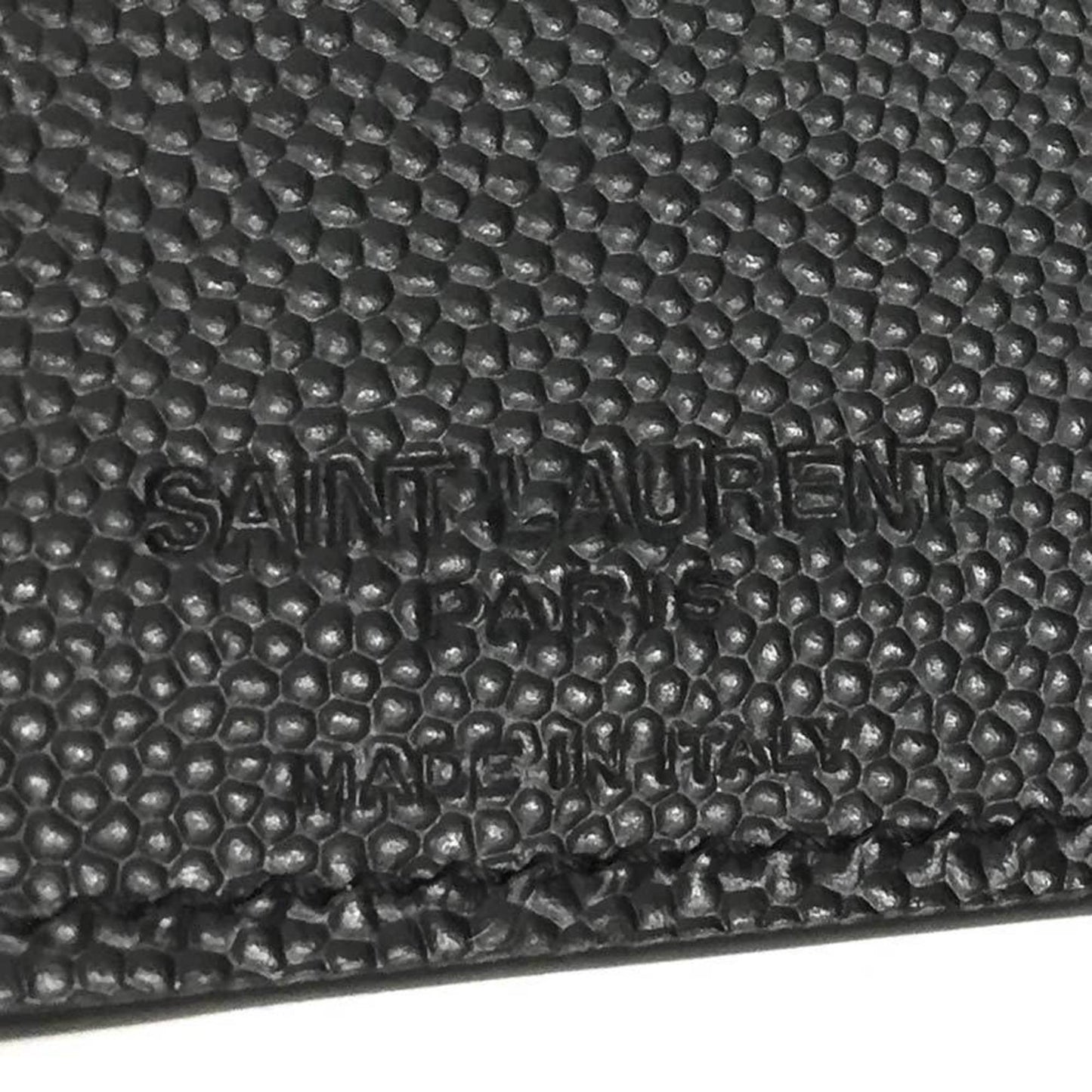 Yves Saint Laurent Men's Bifold Classic East/West Fold Wallet in Black Leather