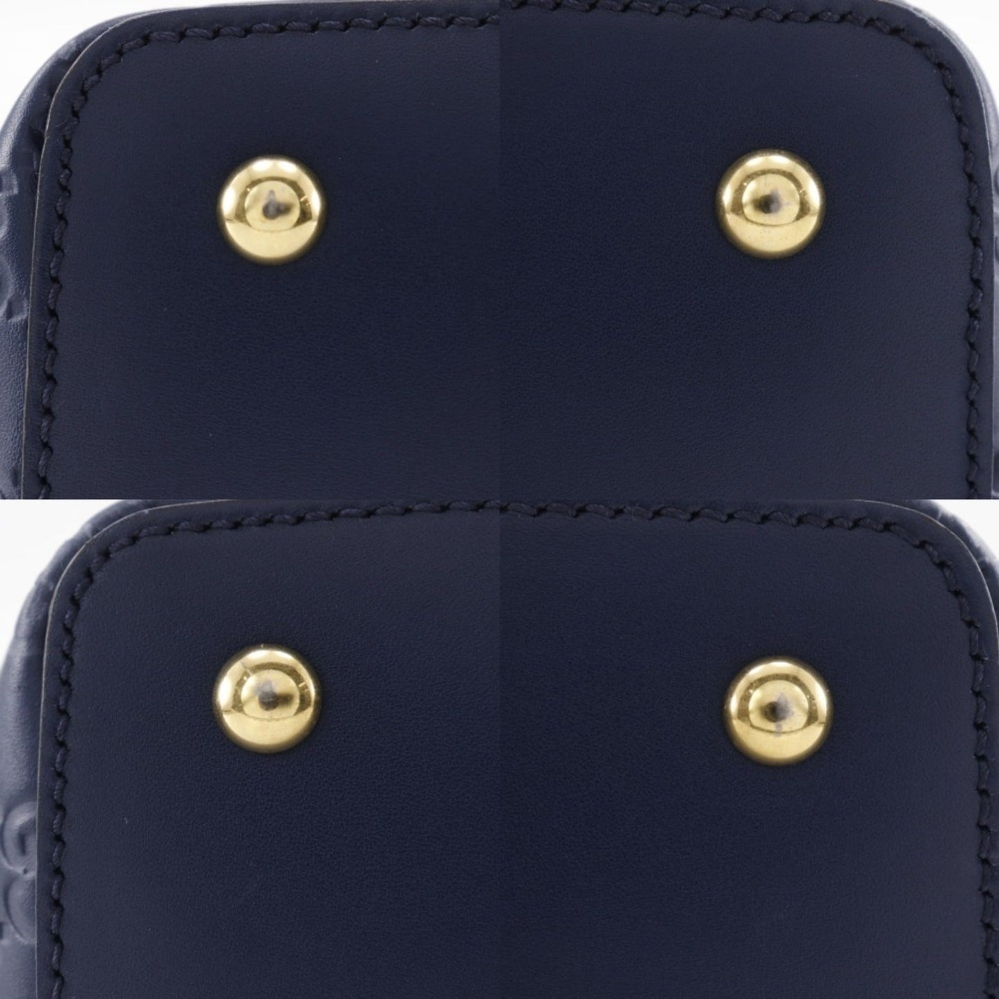 Gucci Navy Leather Handbag ( )