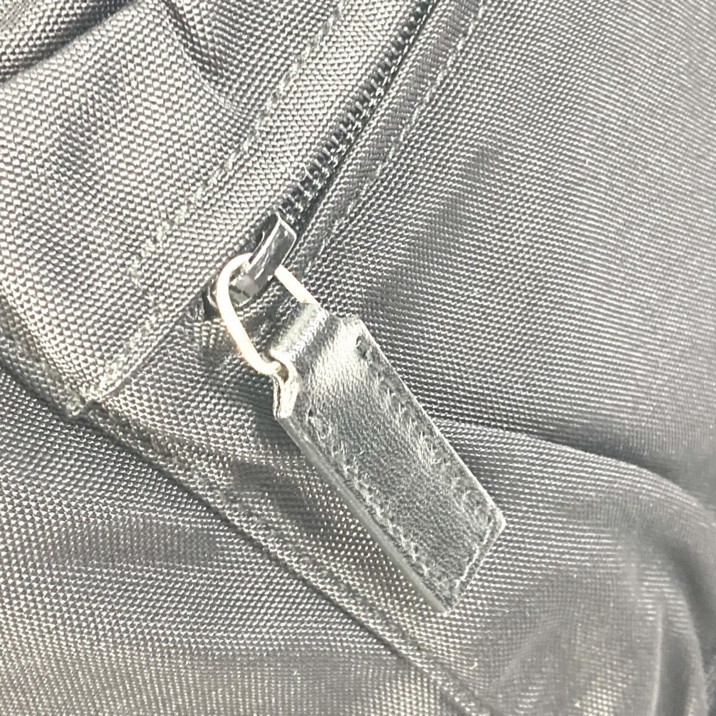 Gucci Black Nylon Leather Backpack ( )