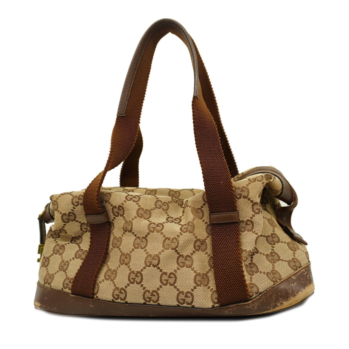 GUCCI Auth  Handbag 92734 Women's GG Canvas Beige