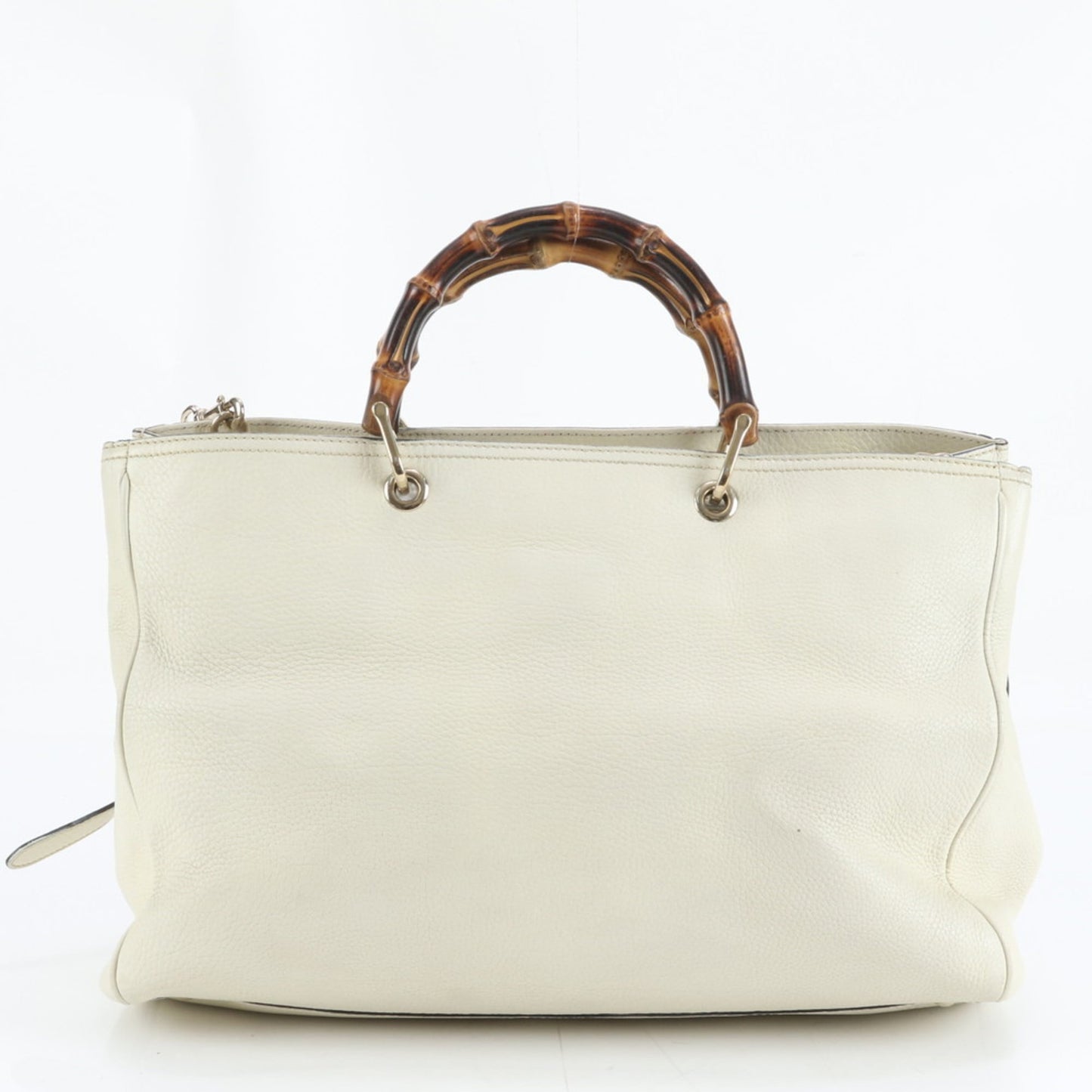 Gucci Ivory Leather Tote Bag ( )
