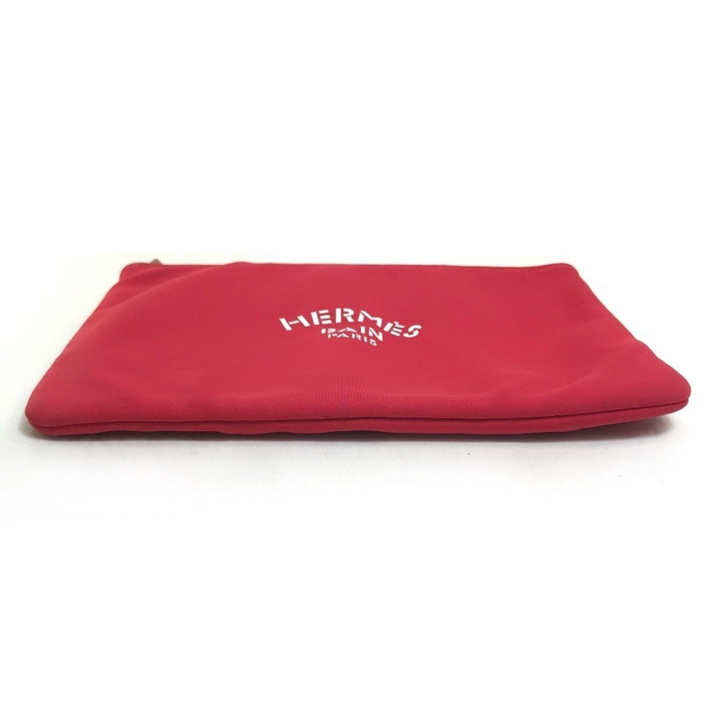 Hermes Red Color Polyamide Clutch Bag Pouch ( )