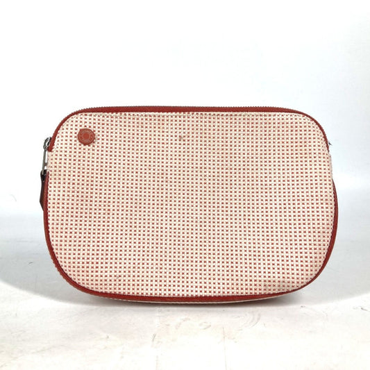 Hermes Orange Cotton Pouch ( )
