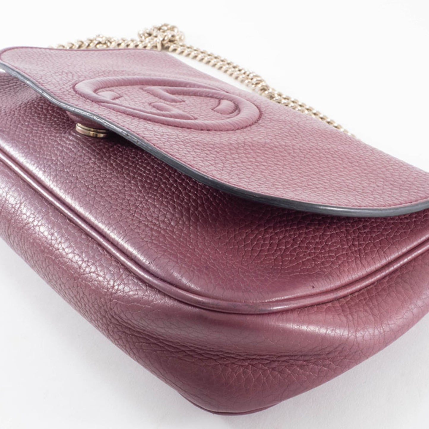 Gucci Purple Leather Shoulder Bag ( )