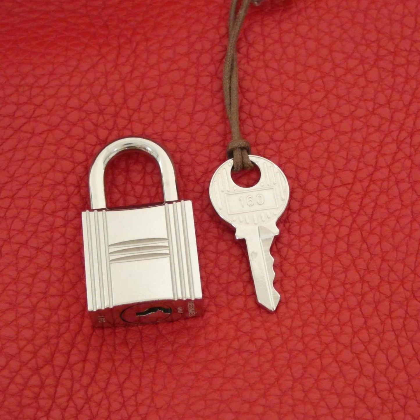 Hermes Picotin Rouge Casaque Taurillon Clemence Leather Handbag ( )