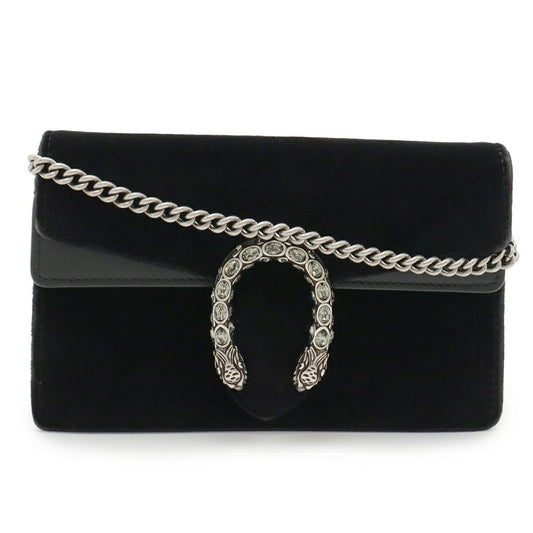 Gucci Black Suede Leather Clutch Bag Shoulder Bag ( )