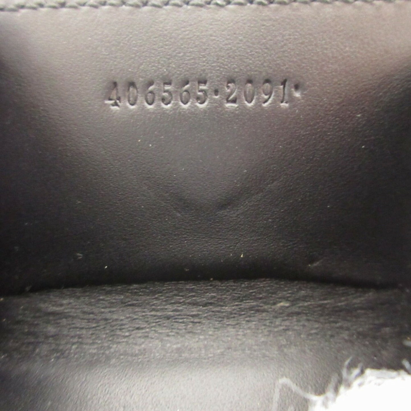 Gucci Beige Black Gg Canvas Leather Coin Purse/Coin Case ( )