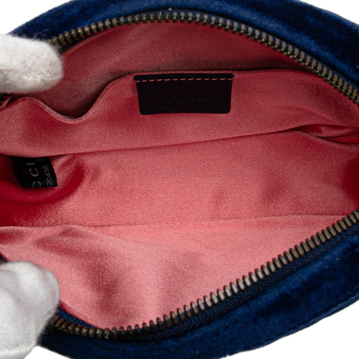 Gucci Gg Marmont Blue Leather Sling Bag ( )