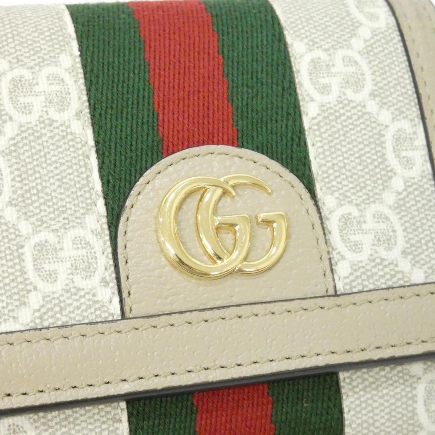 Gucci Ophidia Beige White Gg Supreme Wallet (Bi-Fold) ( )