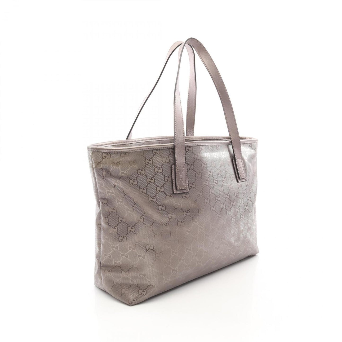 Gucci Gg ImprimÃ© Brown Pvc Coated Canvas Leather Tote Bag ( )