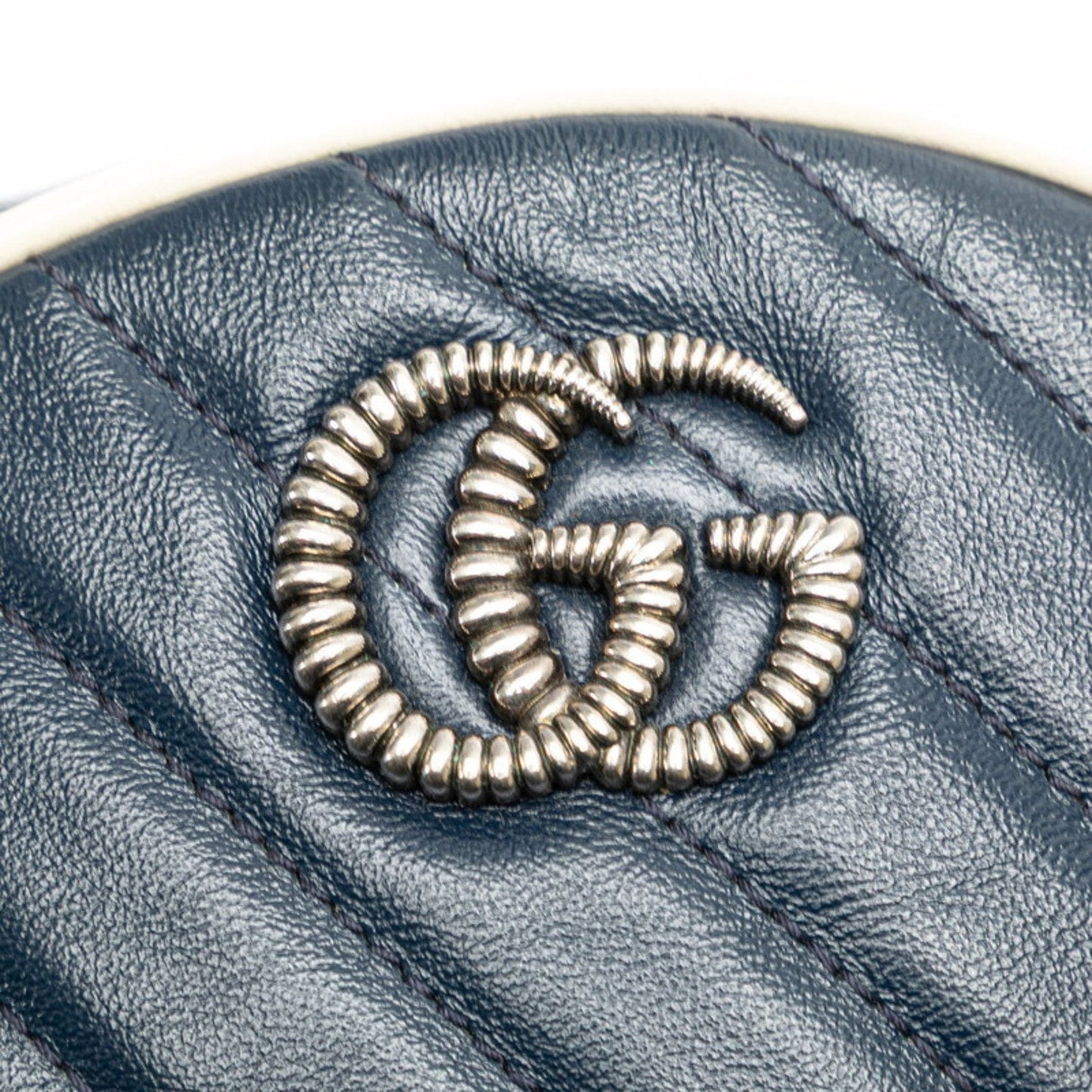 Gucci Navy Leather Shoulder Bag ( )