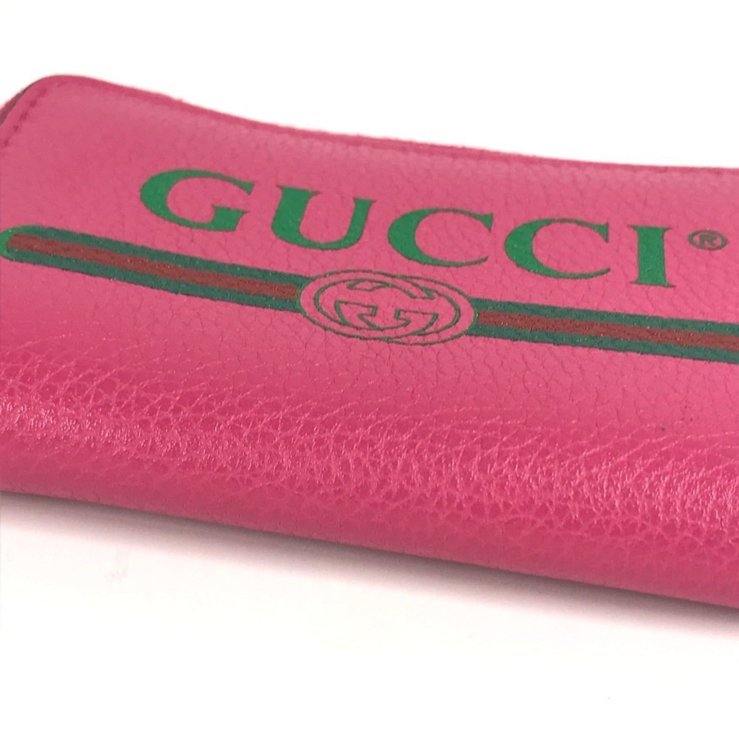 Gucci Pink Leather Coin Purse/Coin Case ( )