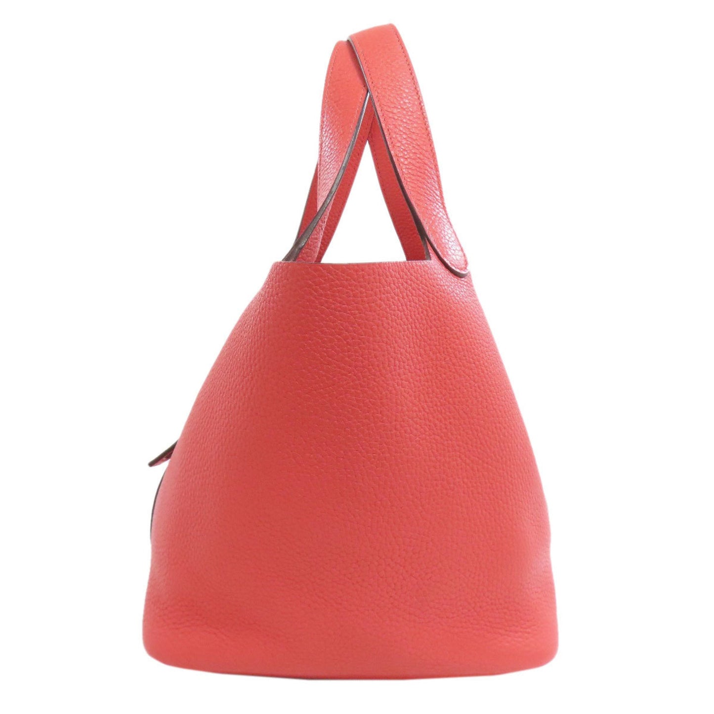 Hermes Red Color Taurillon Clemence Leather Handbag ( )