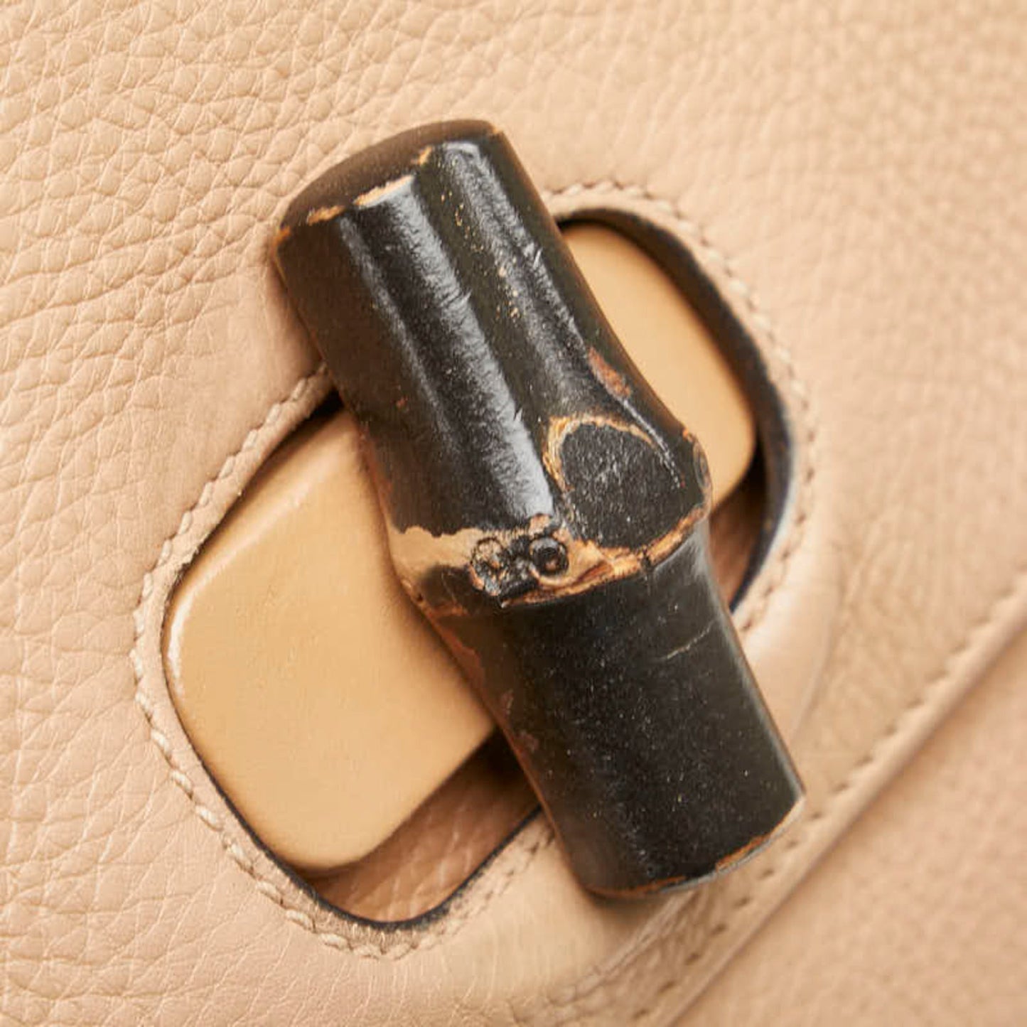 Gucci Brown Leather Shoulder Bag Tote Bag ( )