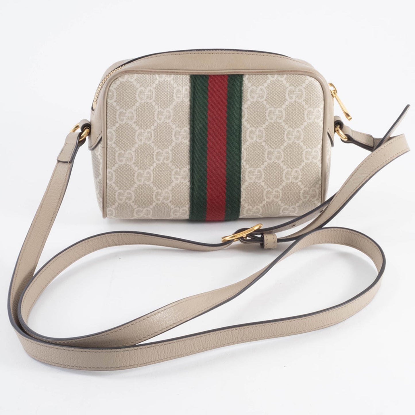Gucci Beige Gg Supreme Leather Shoulder Bag ( )