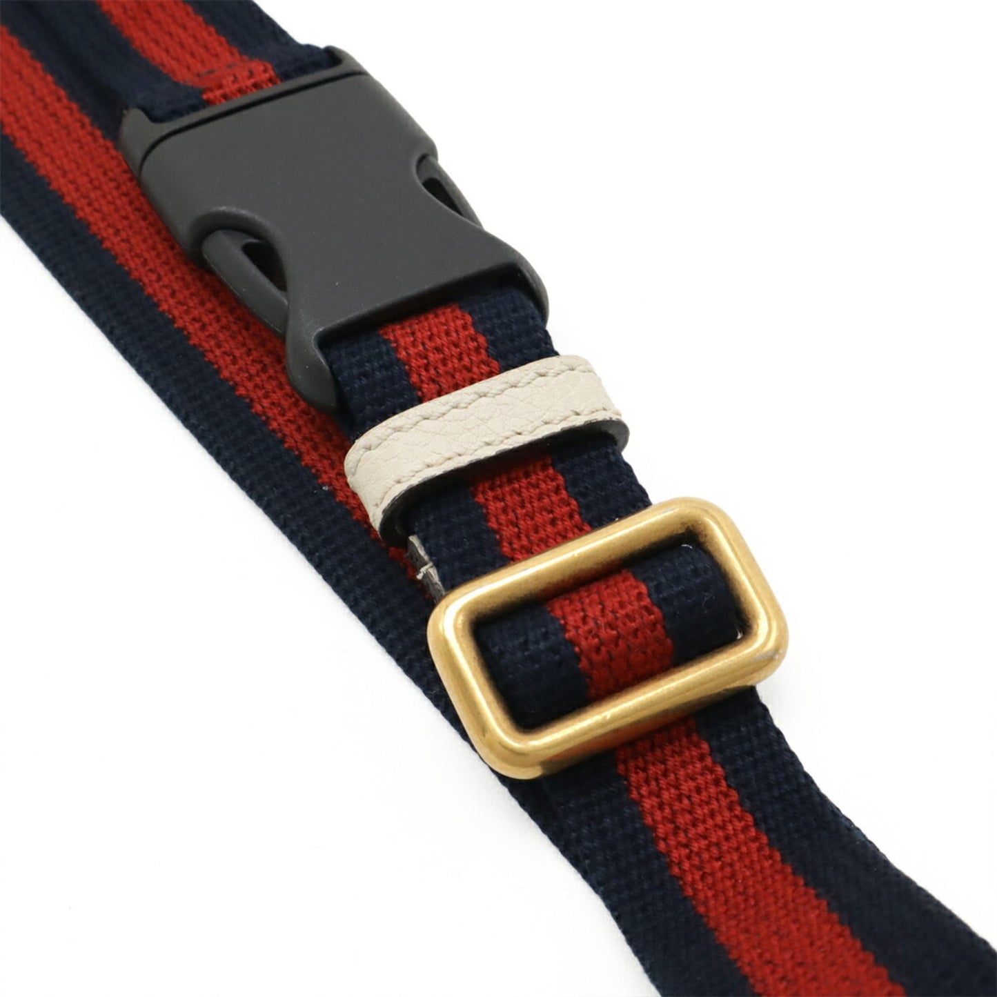 Gucci Green Ivory Red Color Leather Sling Bag ( )