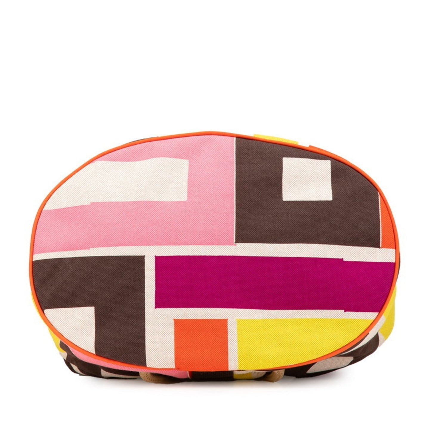 Hermes Multi-Color Vermilion Canvas Shoulder Bag ( )