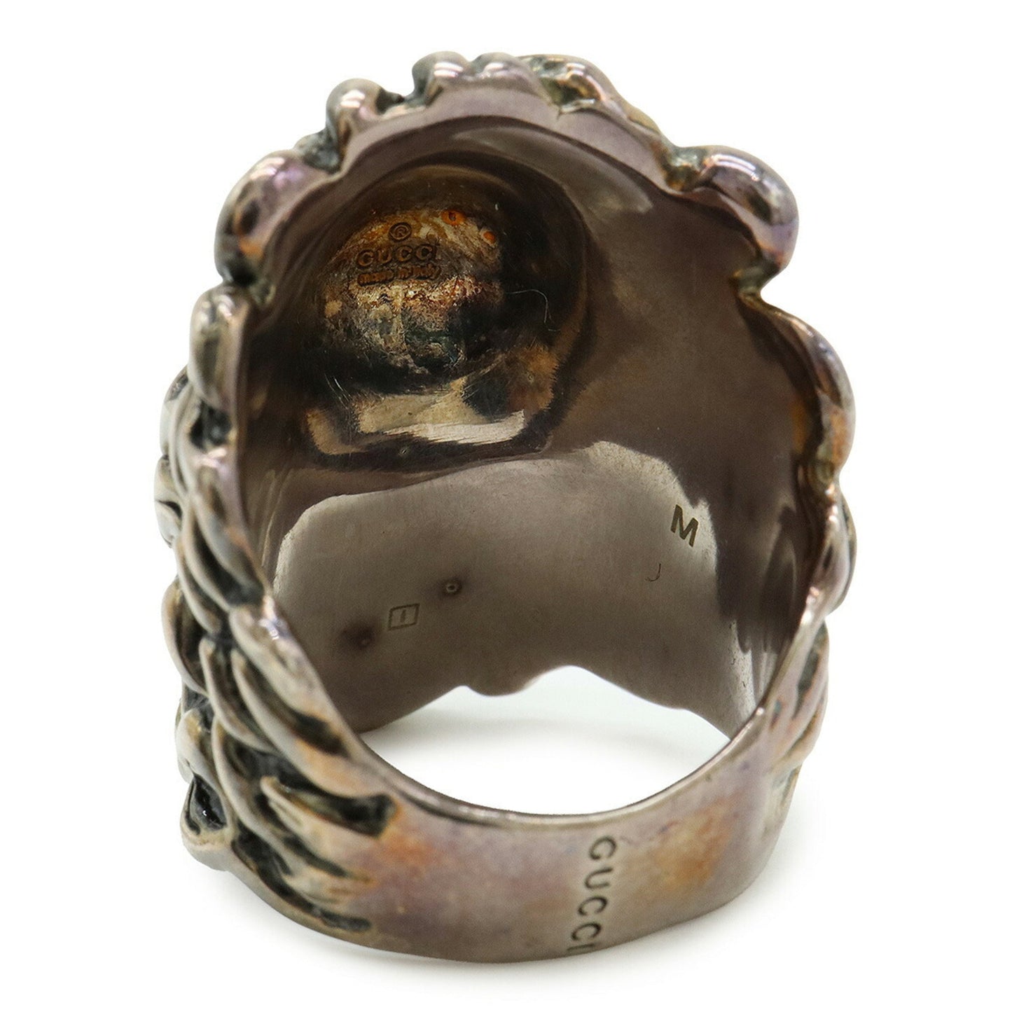 Gucci Pink Gold Black Band Ring ( )
