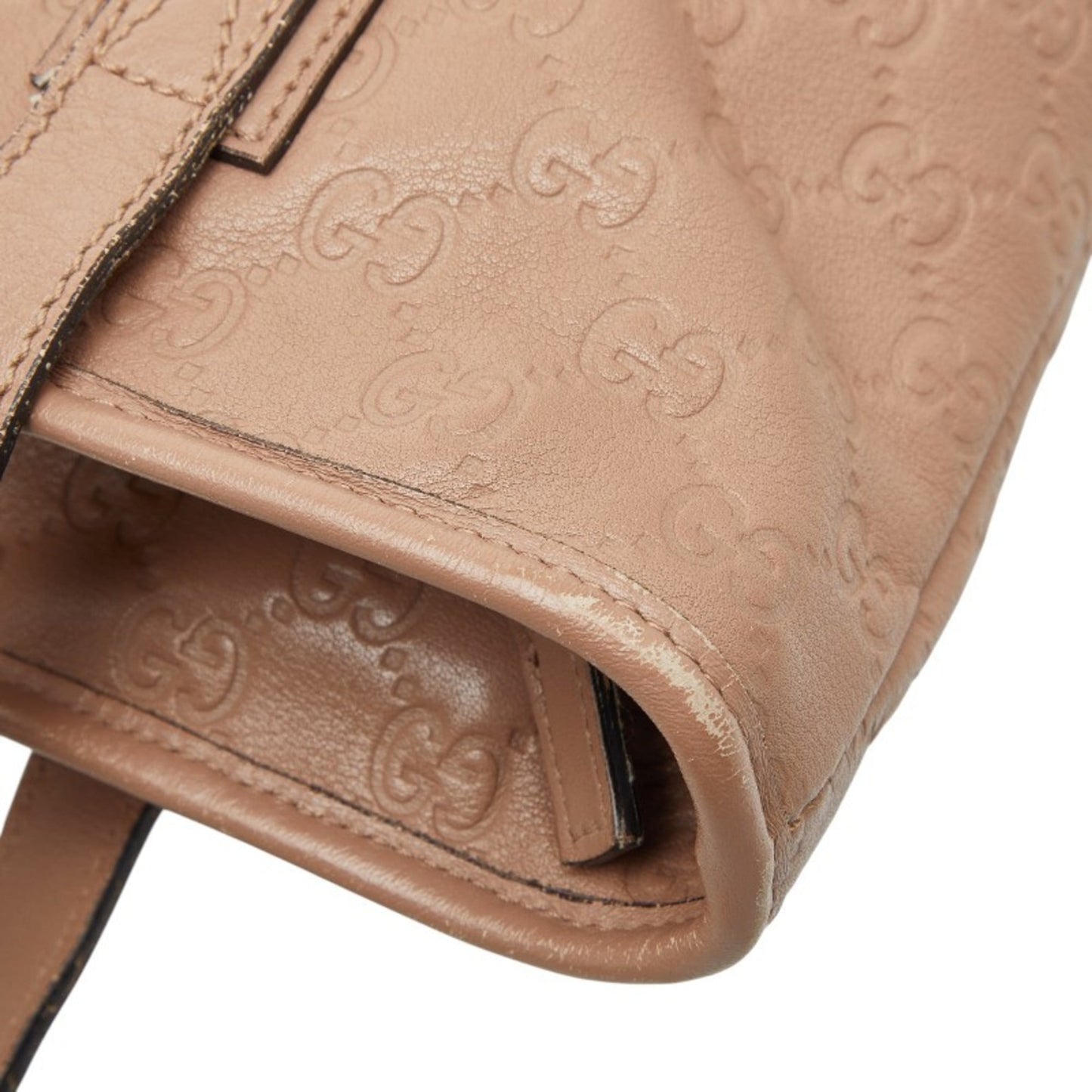 Gucci Beige Leather Handbag Tote Bag ( )
