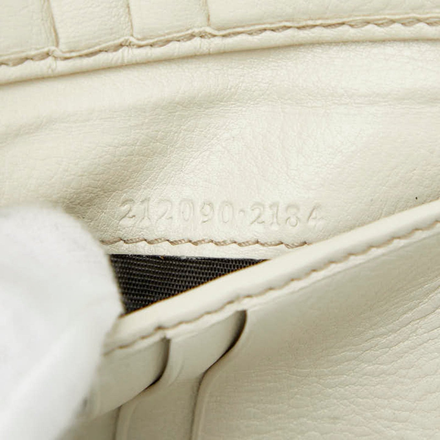 Gucci Beige Ivory Canvas Leather Wallet (Bi-Fold) ( )