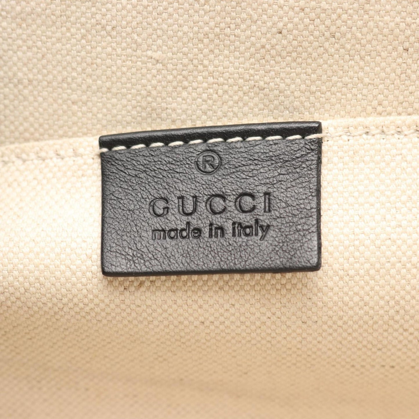 Gucci Black Green Red Color Leather Handbag ( )