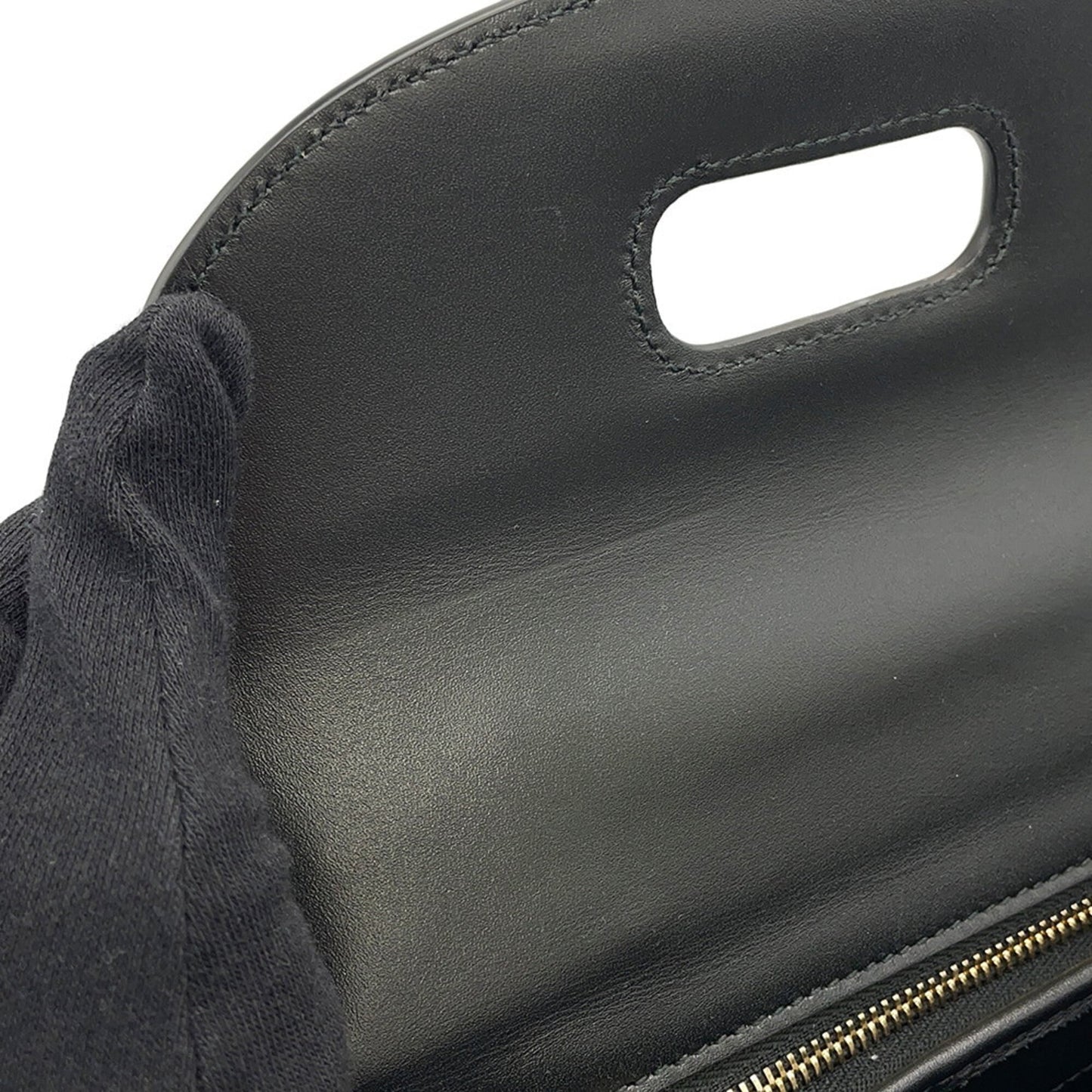 Gucci Black Leather Handbag Shoulder Bag ( )